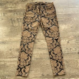 Dressy brocade jeans